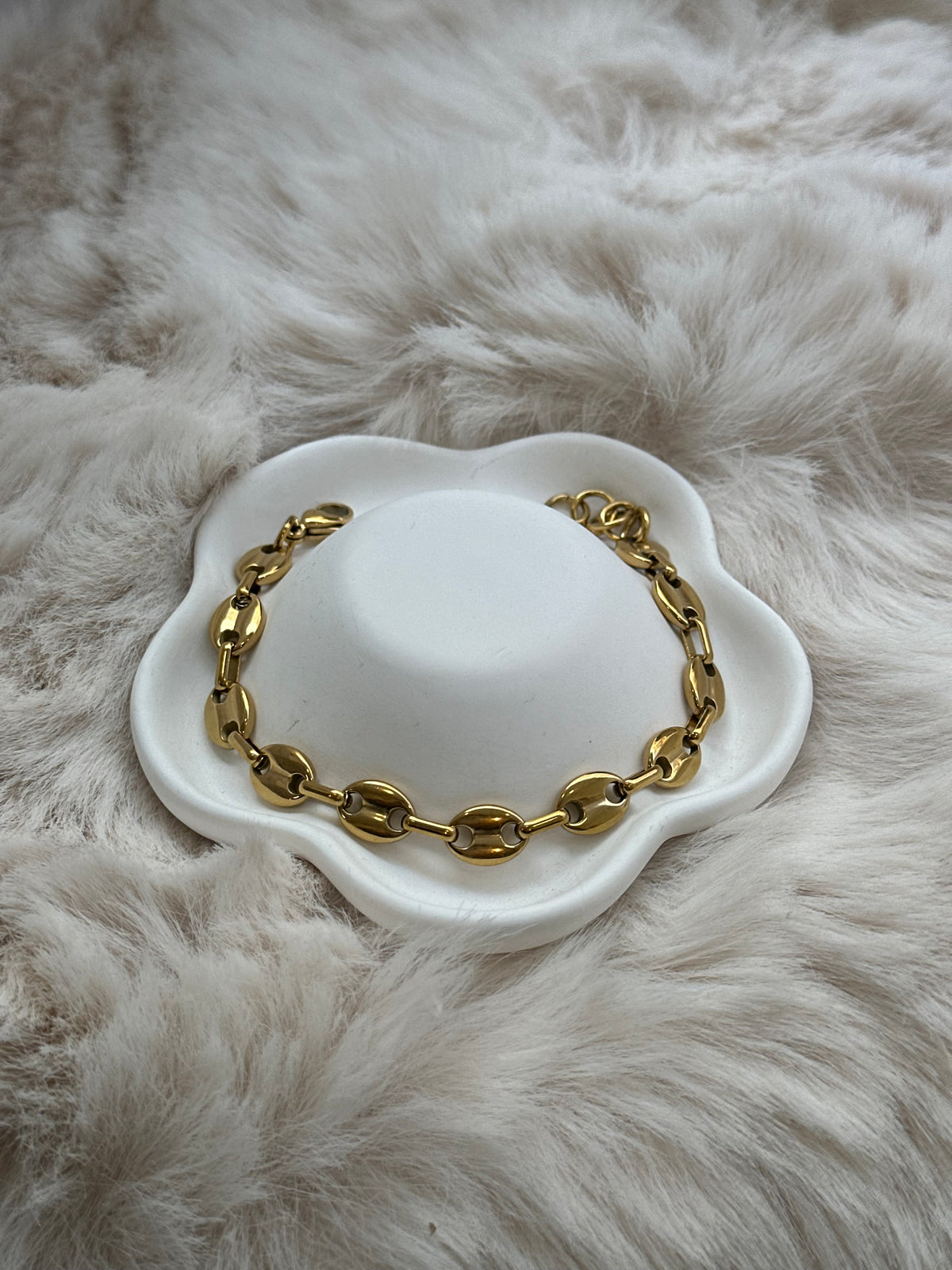 Pulseira elo grao de cafe
