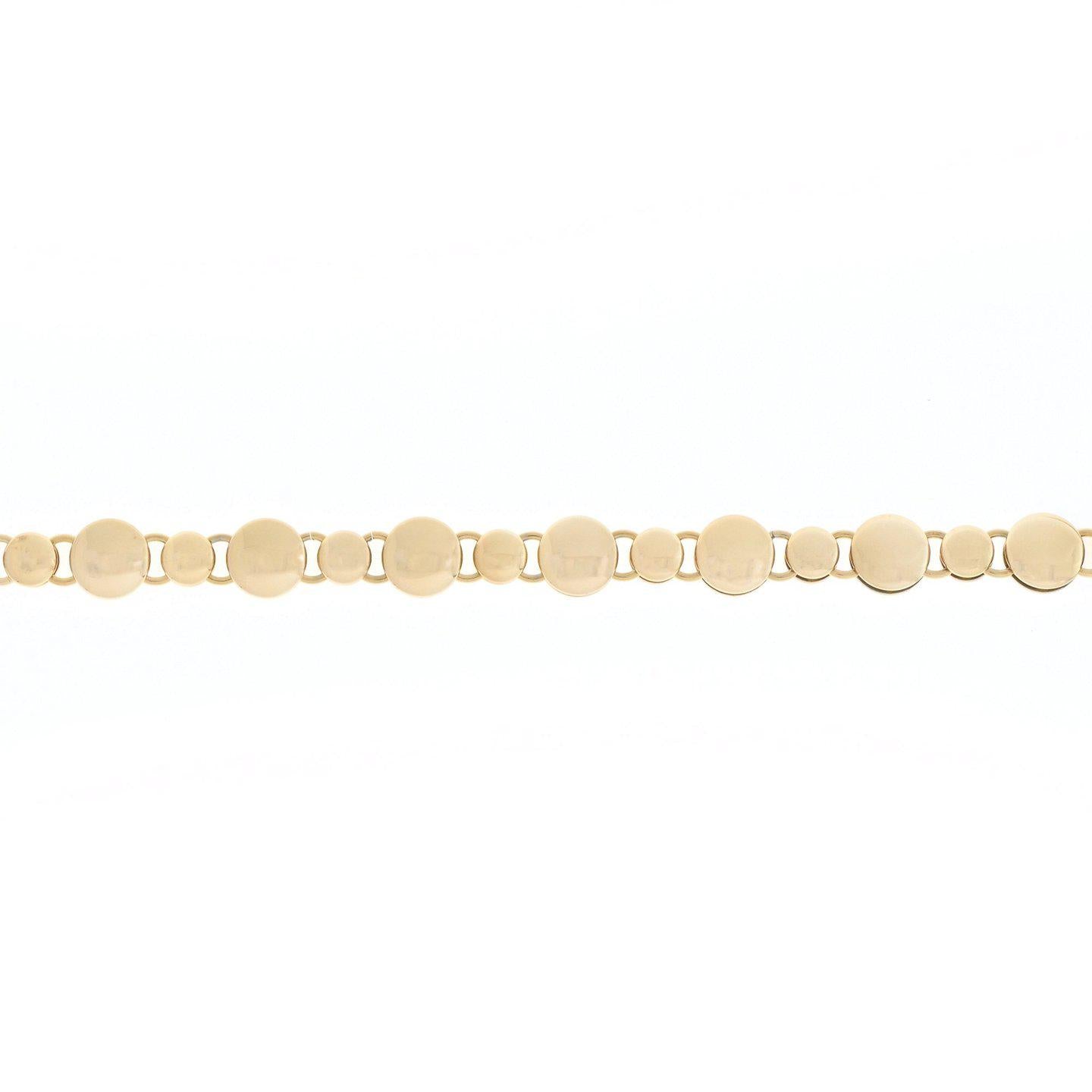 Pulseira de Aço com Bolas Distintas