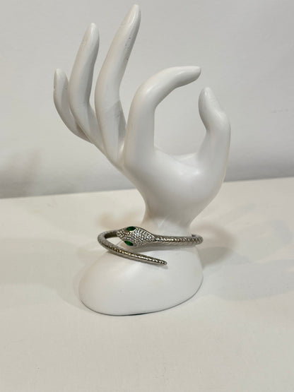 Bracelete cobra com brilhantes