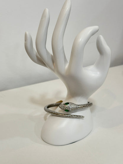 Bracelete cobra com brilhantes