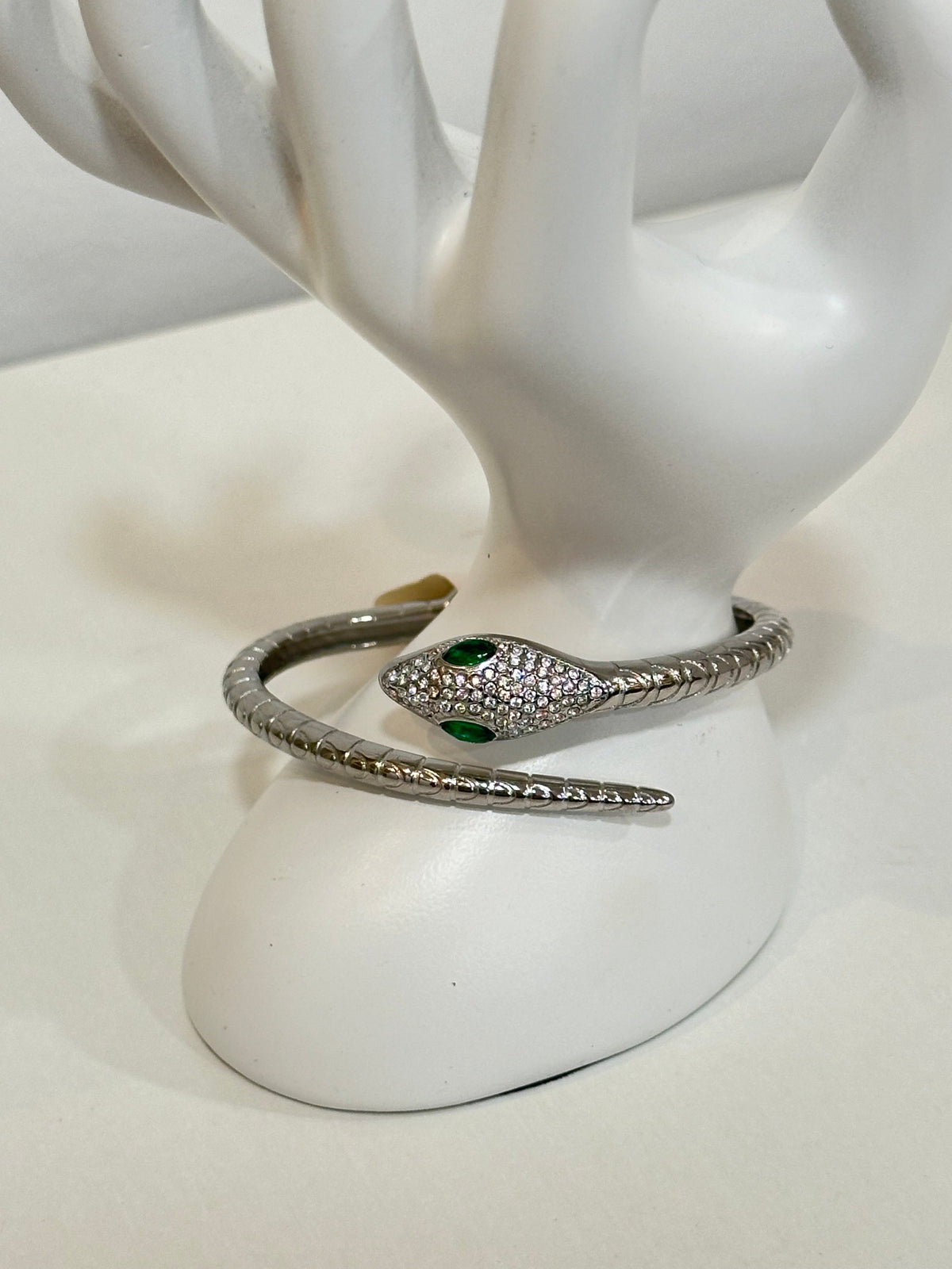 Bracelete cobra com brilhantes