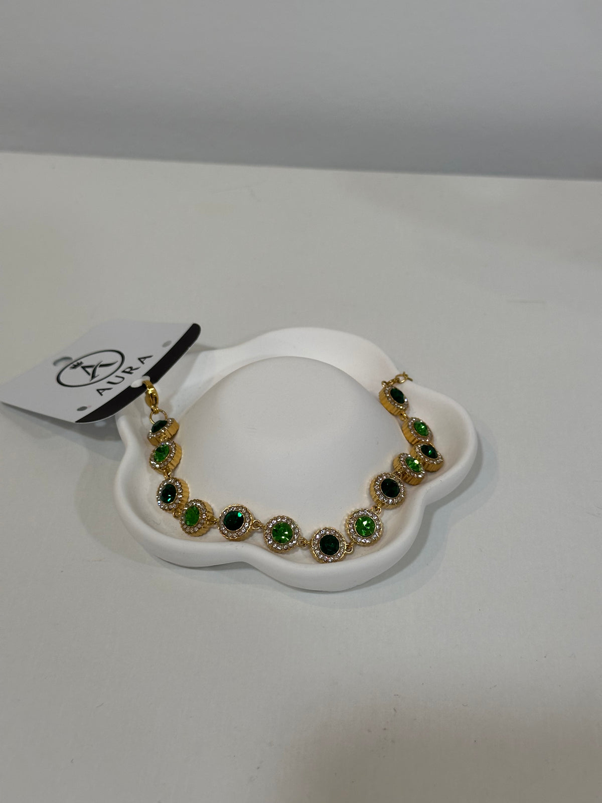 Pulseira brilhantes verde