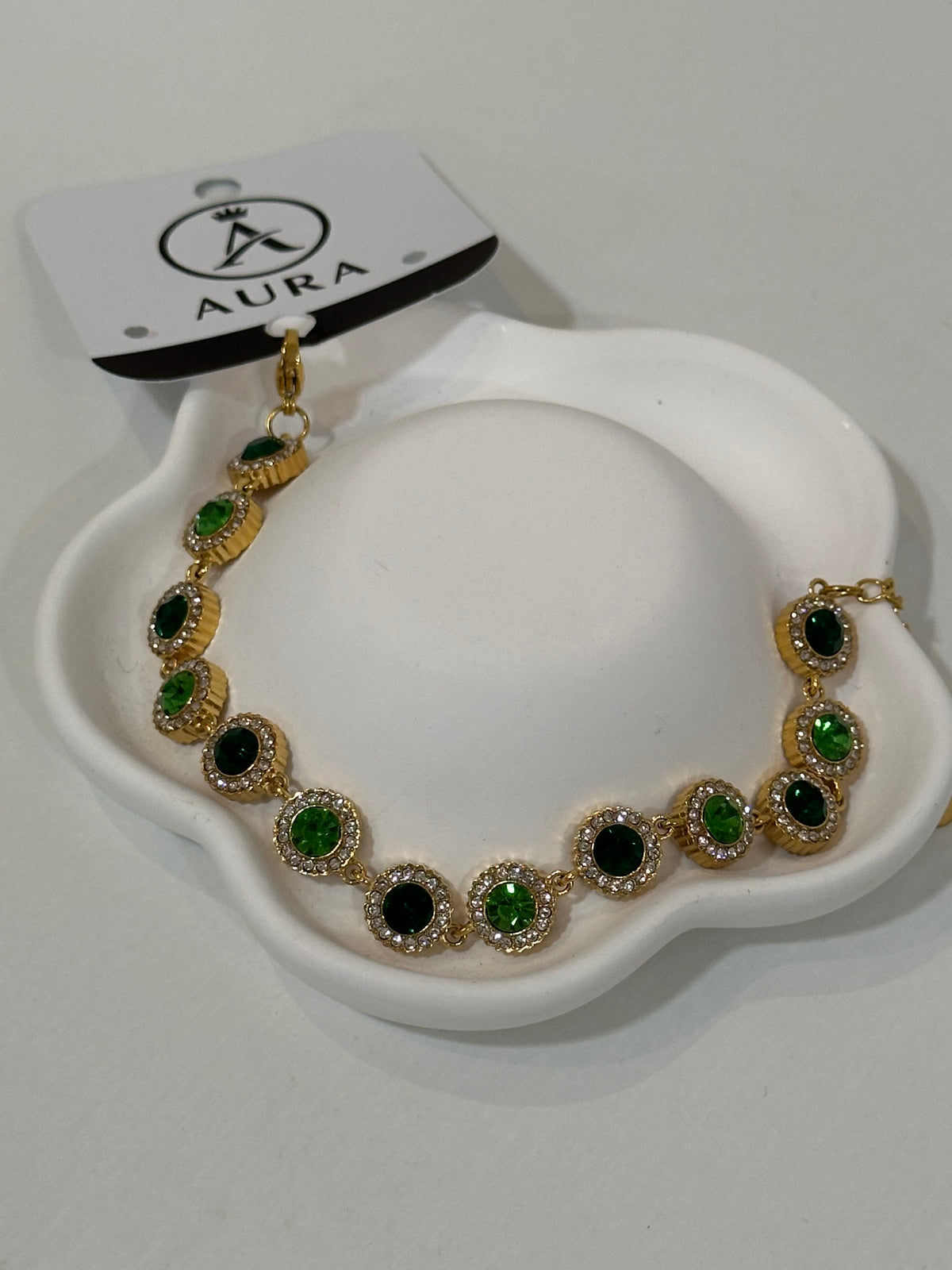 Pulseira brilhantes verde