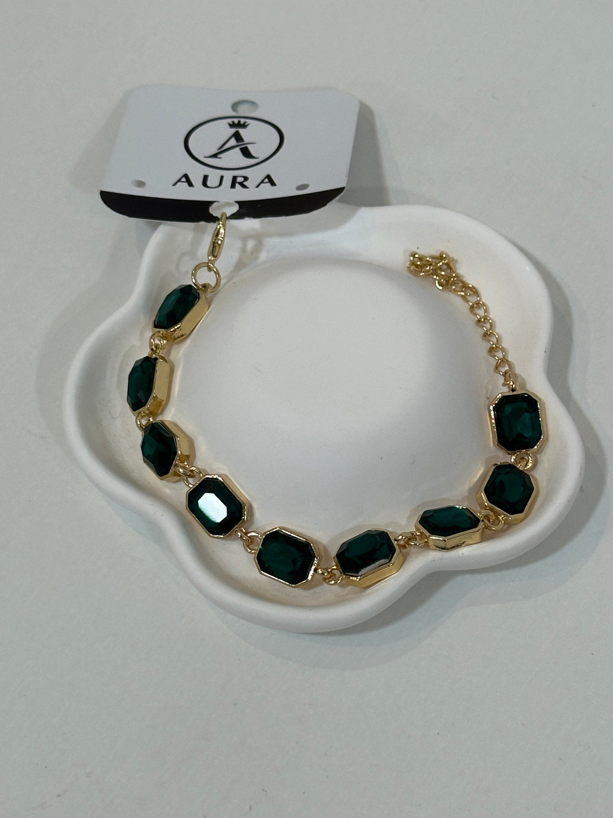 Pulseira pedras verde