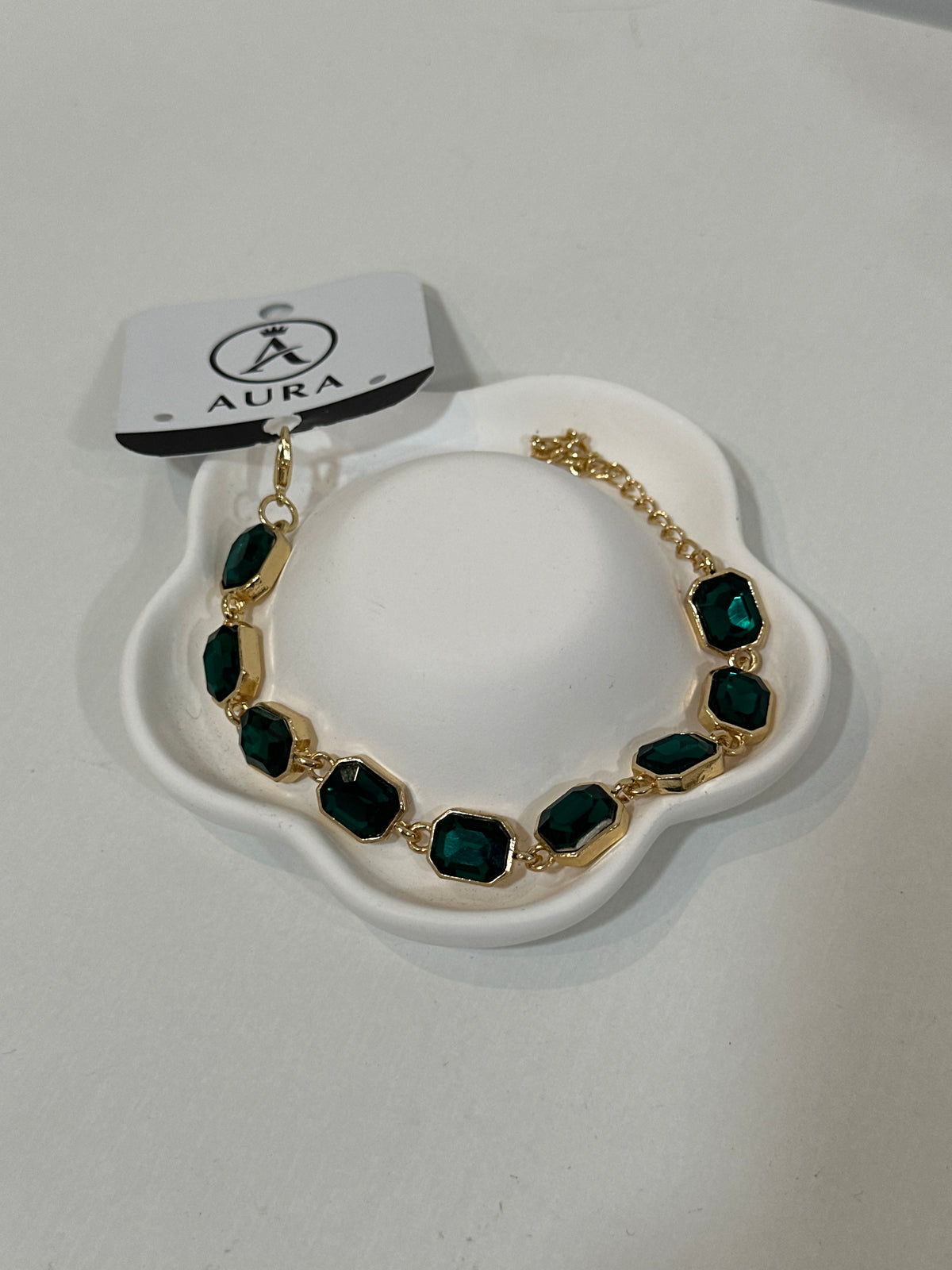 Pulseira pedras verde