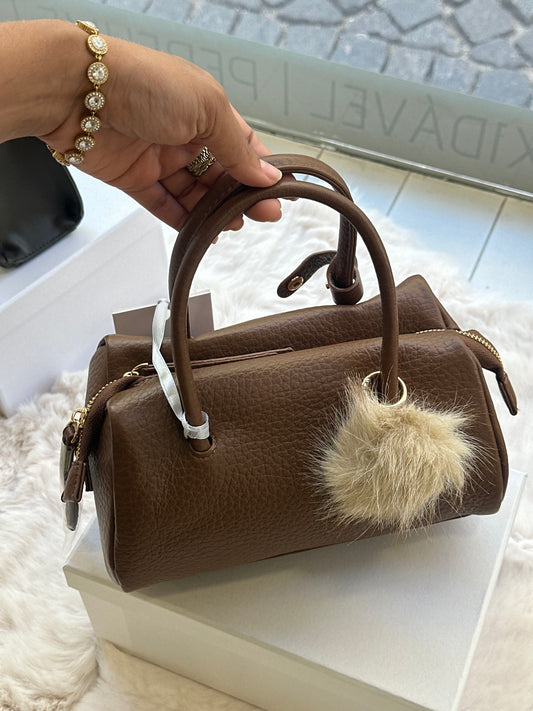 Mala Tiracolo com pompom