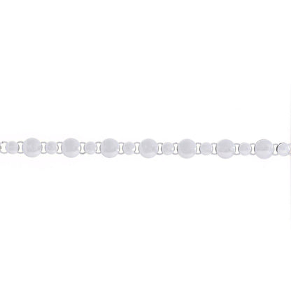 Pulseira de Aço com Bolas Distintas