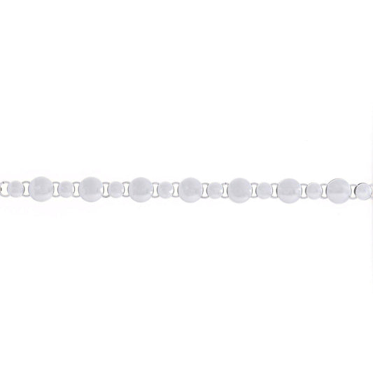 Pulseira de Aço com Bolas Distintas