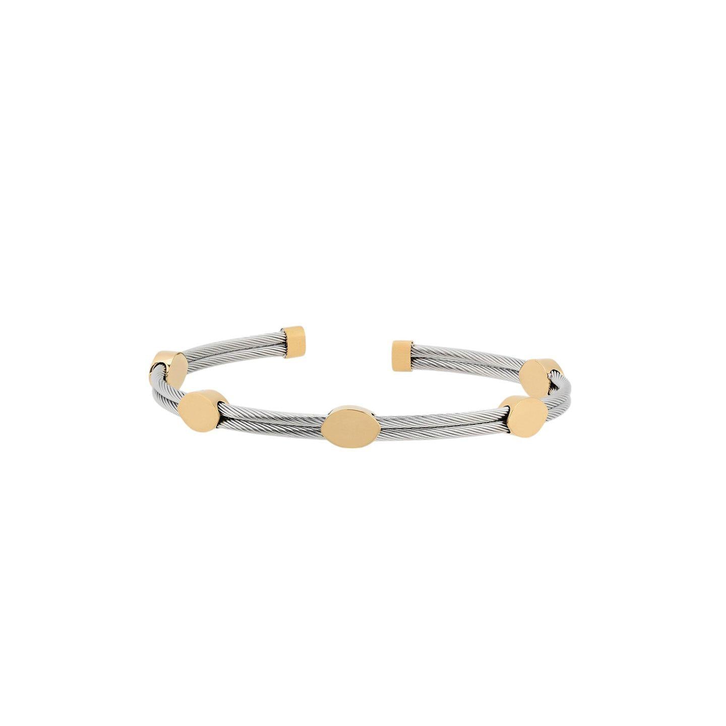 Pulseira Glamour rígida em aço