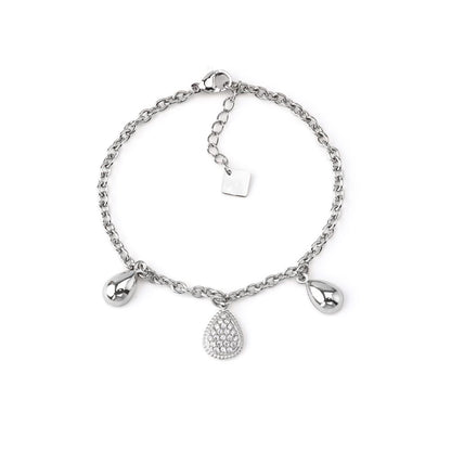 Pulseira com gotas em zircônia