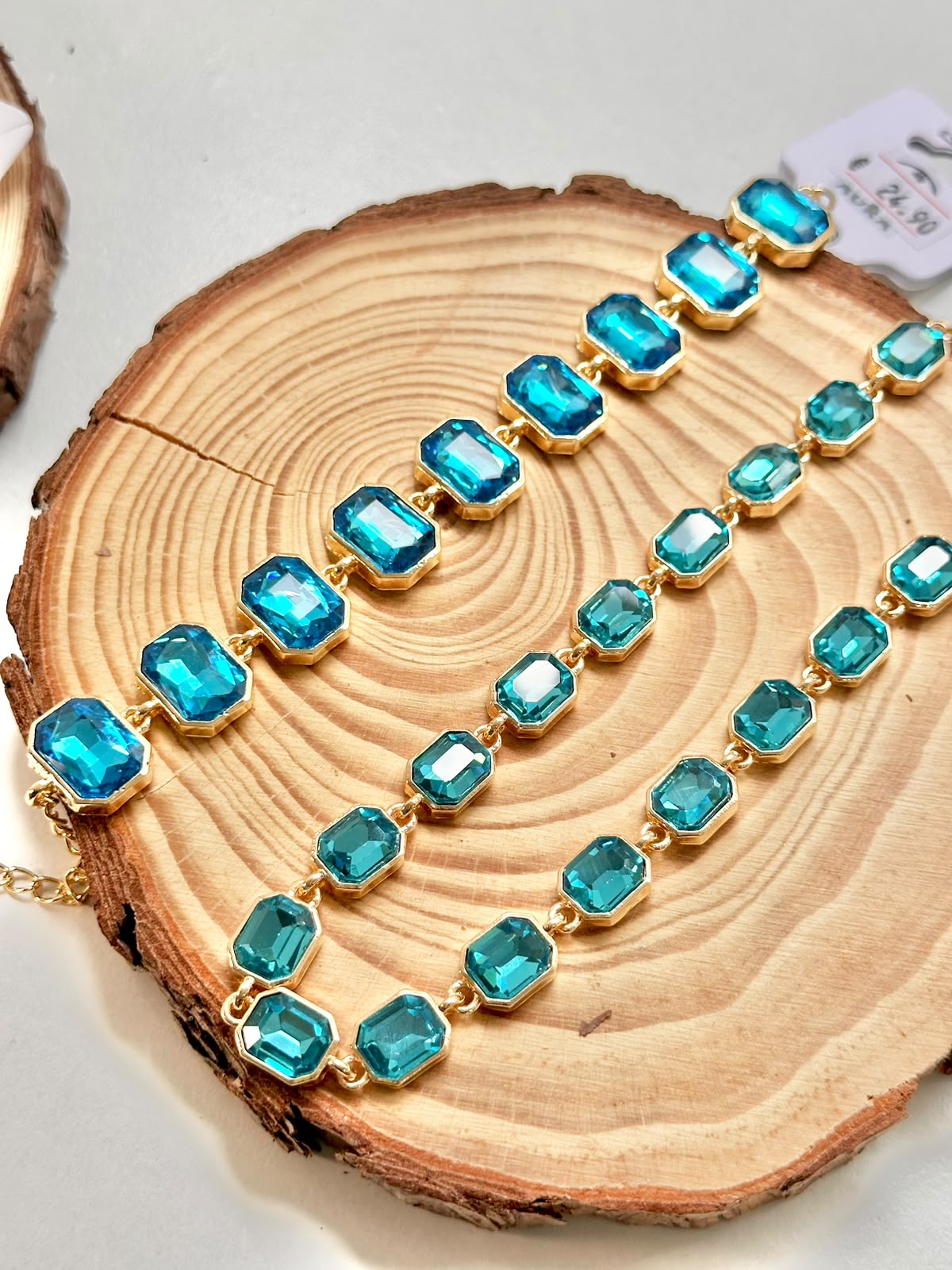 Colar em Zirconia Azul