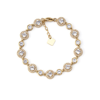 Pulseira Esfera Aura Lumière em Aço inoxidável com Zircónias.