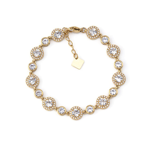 Pulseira Esfera Aura Lumière em Aço inoxidável com Zircónias.