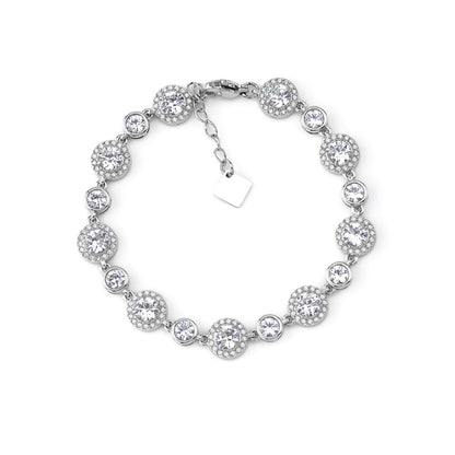 Pulseira Esfera Aura Lumière em Aço inoxidável com Zircónias.